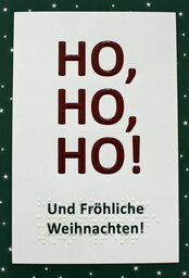 Vorderseite der Grußkarte